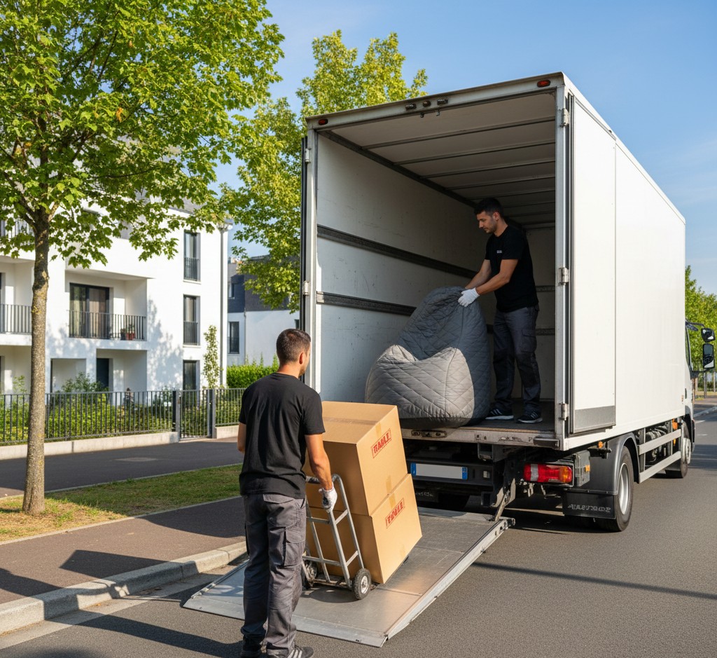 Déménagement à Brignais avec camion et équipe