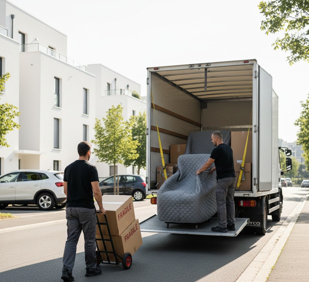 Déménagement à Décines-Charpieu avec camion et équipe