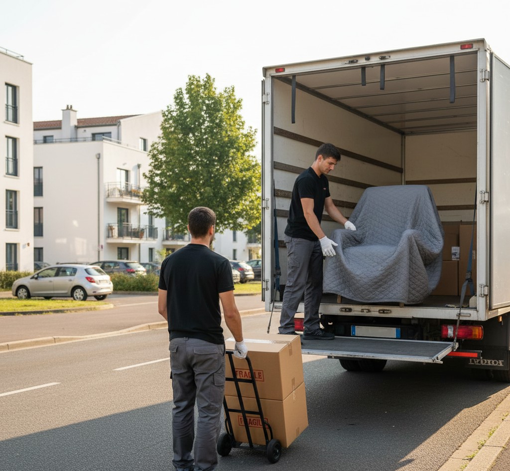 Déménagement à Feyzin avec camion et équipe