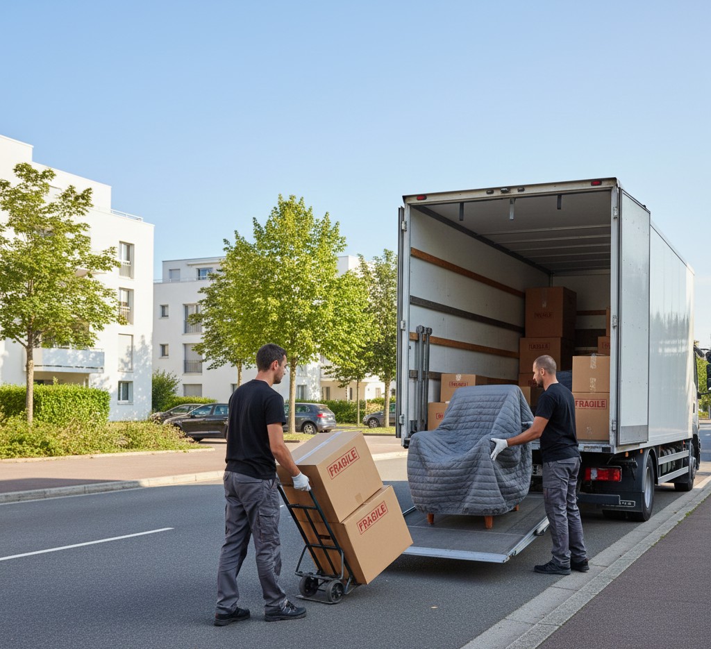 Déménagement à Francheville avec camion et équipe