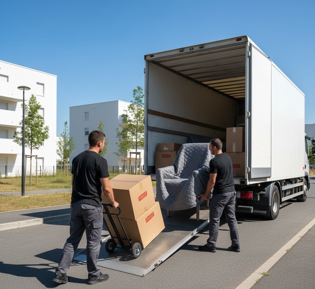 Déménagement à Givors avec camion et équipe