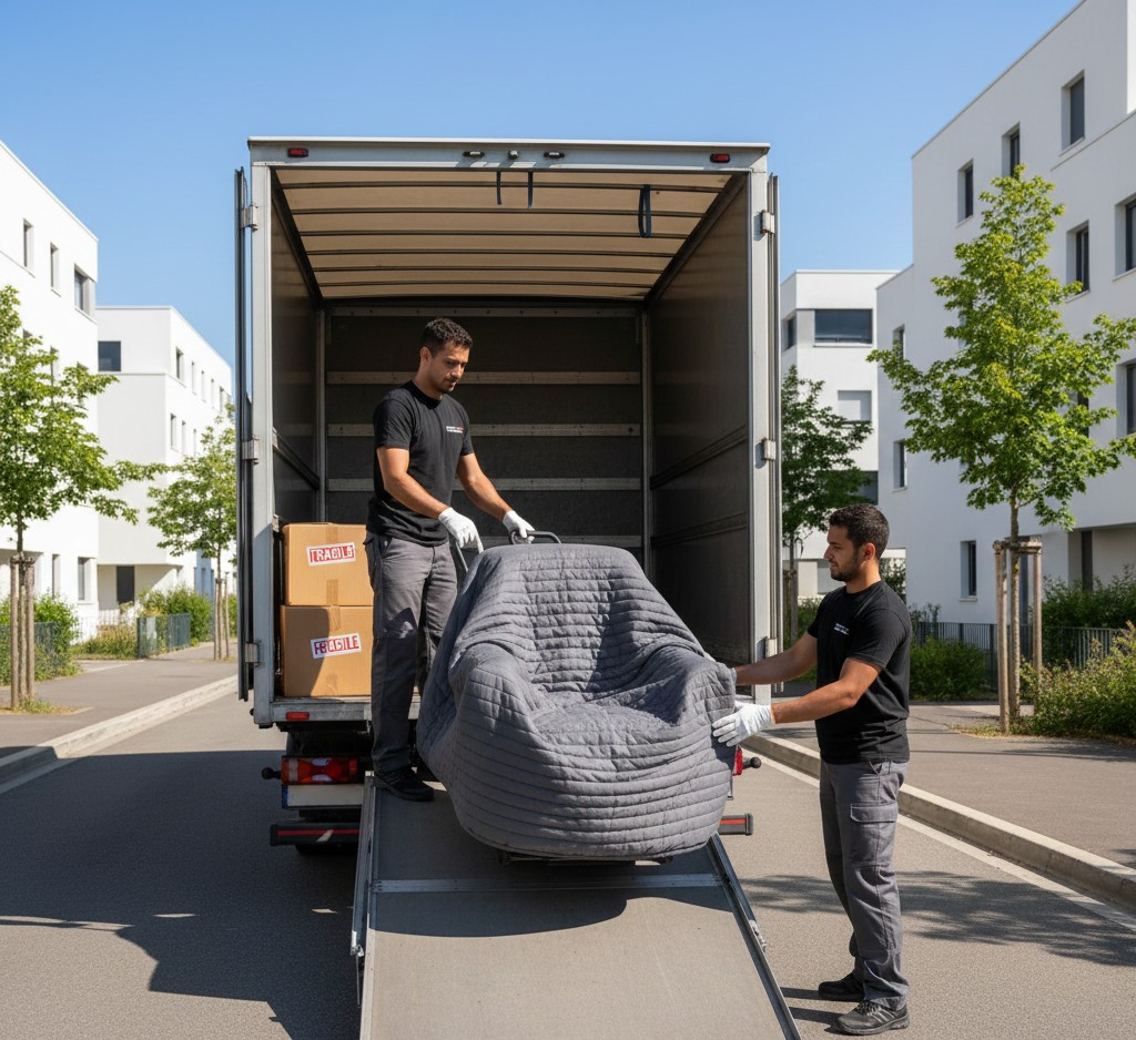 Déménagement à Jonage avec camion et équipe