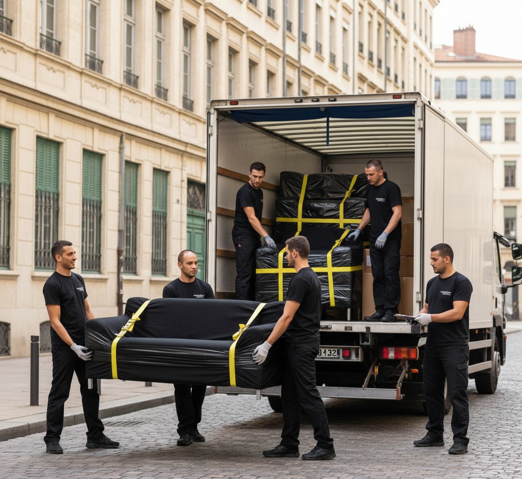 Déménagement Lyon Bordeaux avec équipe professionnelle