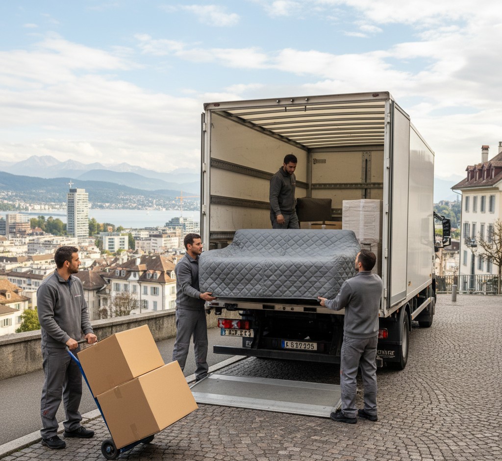 Déménagement entre Lyon et Lausanne avec transport sécurisé