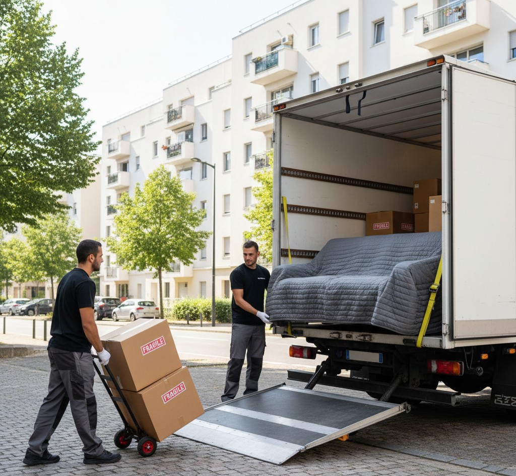 Déménagement à Pierre-Bénite avec camion et équipe