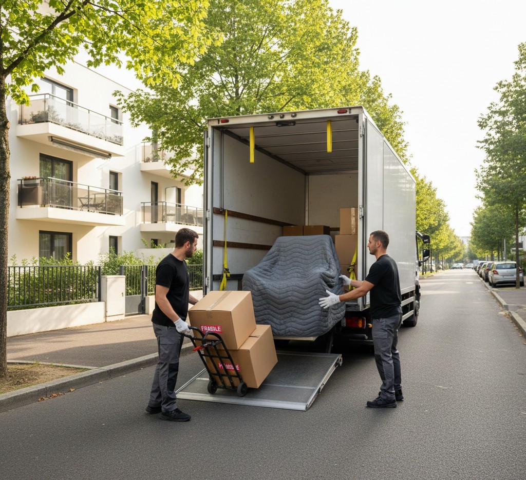 Déménagement à Rillieux-la-Pape avec camion et équipe