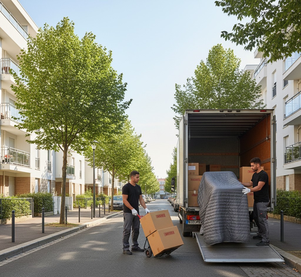 Déménagement à Saint-Fons avec camion et équipe