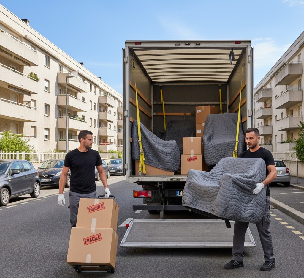Déménagement à Vaulx-en-Velin avec camion et équipe