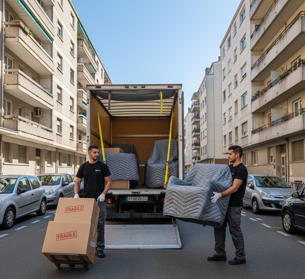 Déménagement à Vénissieux avec camion et équipe